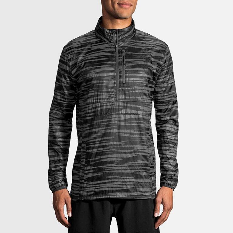 Brooks Lsd Pullover Mens Running Jackets - Grey - Philippines (125904BTV)